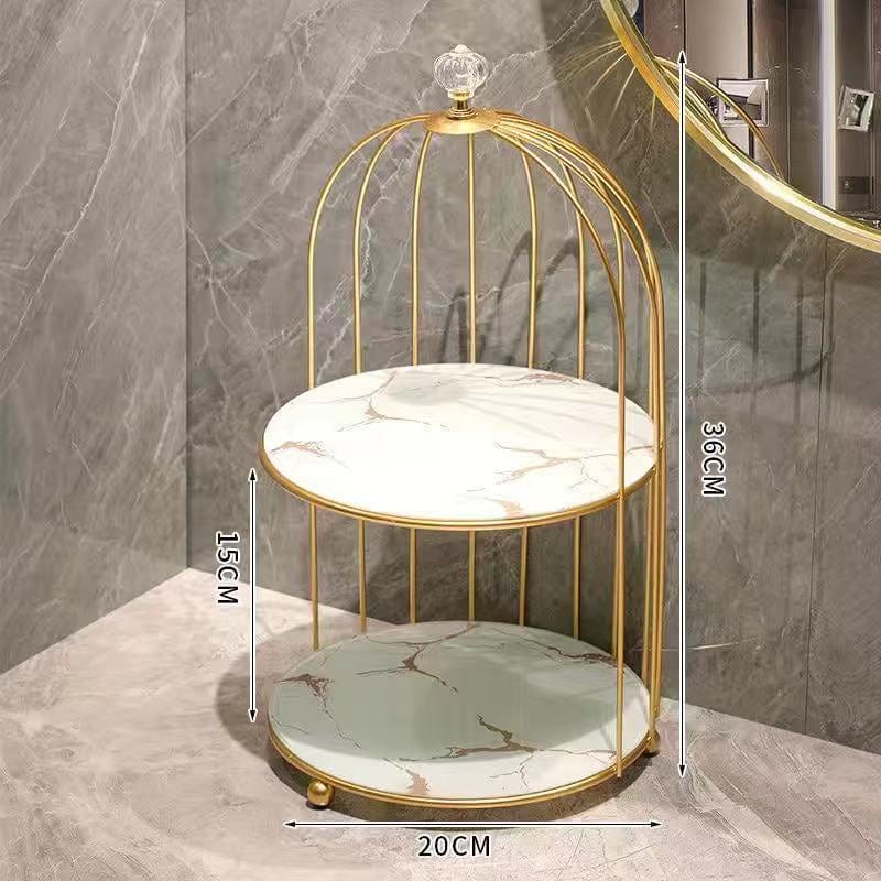 Bathroom Toilet Light Luxury Desktop Comb Cosmetic Shelf