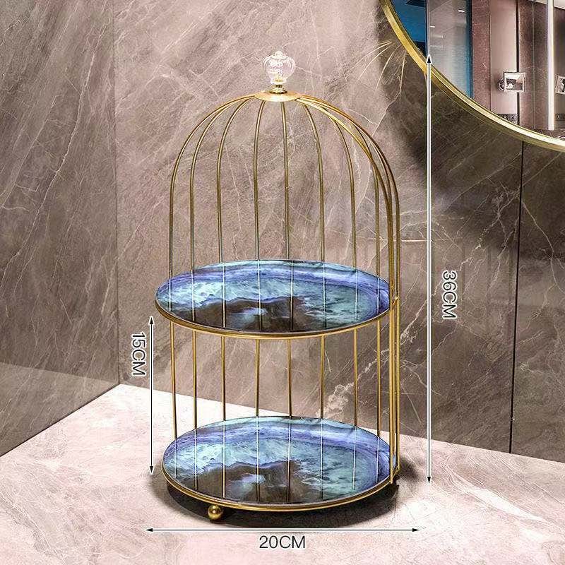 Bathroom Toilet Light Luxury Desktop Comb Cosmetic Shelf